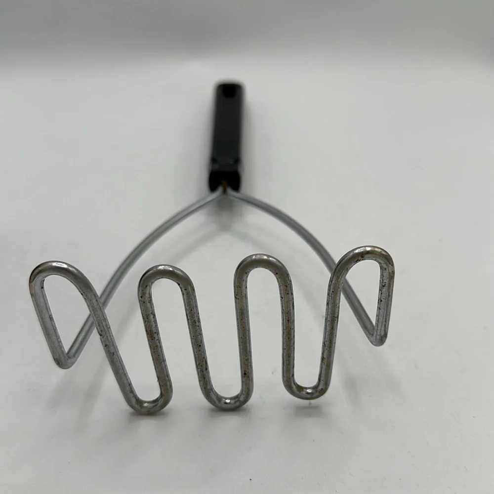 Gordon multipurpose stainless steel scissors and antique Ekco potato masher